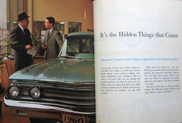 "New Car Buyer's Guide" Ford Mercury Yearbook 1960 (4845)